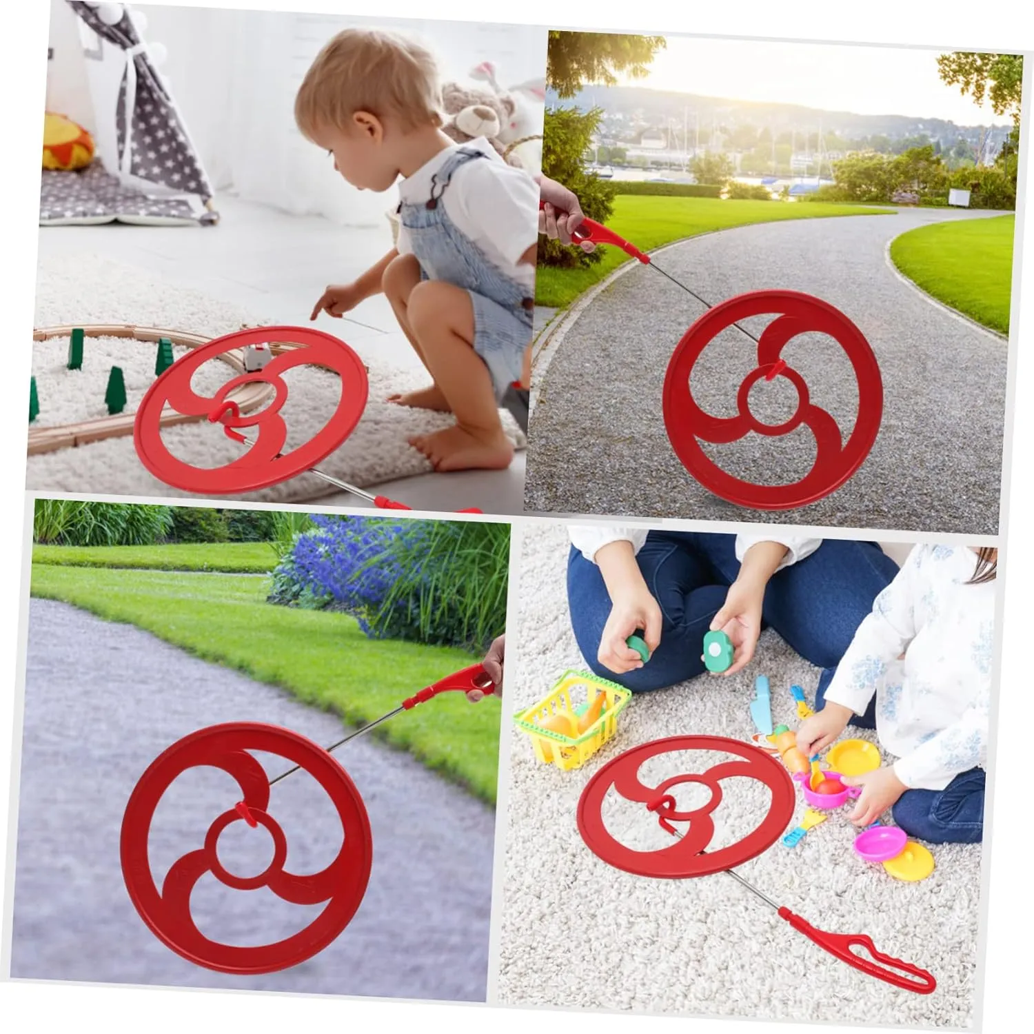 Play and Skill Development Design Kisangel 1 Set Rolling Circle for Outdoor Balance Training Ring freighter assort string sugarlike Fun Rolling for Sensory 