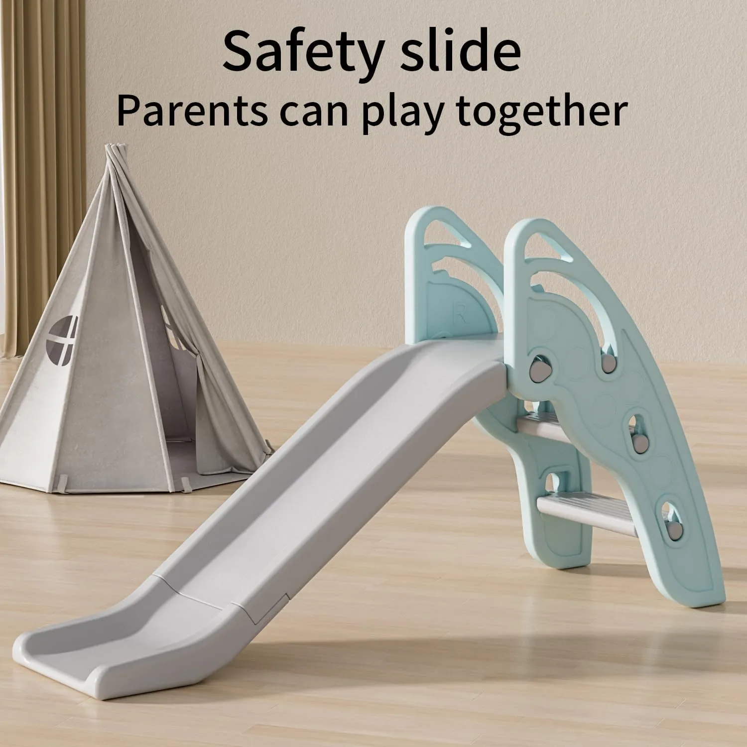 Play Climber Slide PlaySet with curio pierce romanticism profound Extra Long Slipping Slope Indoor Slide Kids Slide Toddler Playground Toddler Slide Outdoor Toys for Toddlers (Blue) Toddler Slide Large 