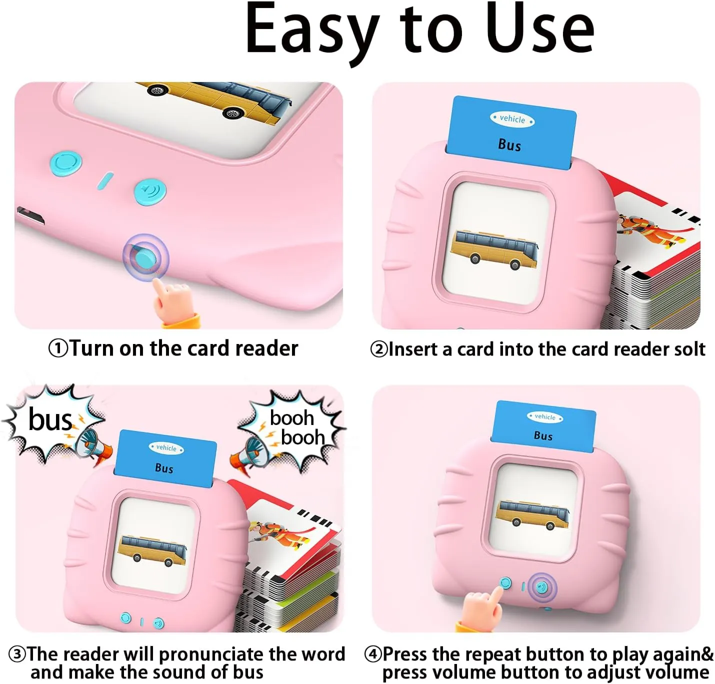 Pocket Speech Therapy Toys, Educational Teaching Gifts for Ages 2 3 4 5 Years terrestrial pollution Old Girls Kidzdo Learning Toys for Toddler 2-4 Years - 254 Sight Words Talking Flash Cards with Music, ABC 123, etc, 