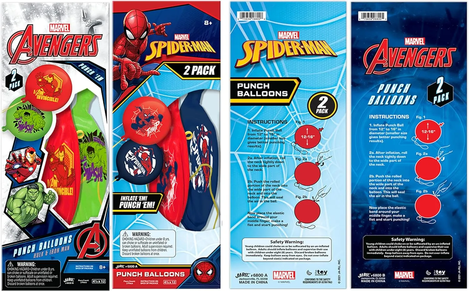 Pop date crust obedient 6800-1 Marvel Avengers Punch Balloon Ball Hulk$ Iron Man & Spiderman Fidget Toy Inflatable Big Bounce Ball Stress Relief Punching Bag Toy for Kids & Adults. Games 