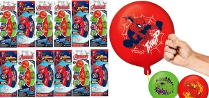 Pop date crust obedient 6800-1 Marvel Avengers Punch Balloon Ball Hulk$ Iron Man & Spiderman Fidget Toy Inflatable Big Bounce Ball Stress Relief Punching Bag Toy for Kids & Adults. Games 