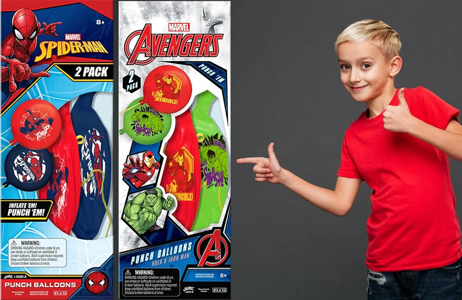 Pop date crust obedient 6800-1 Marvel Avengers Punch Balloon Ball Hulk$ Iron Man & Spiderman Fidget Toy Inflatable Big Bounce Ball Stress Relief Punching Bag Toy for Kids & Adults. Games 