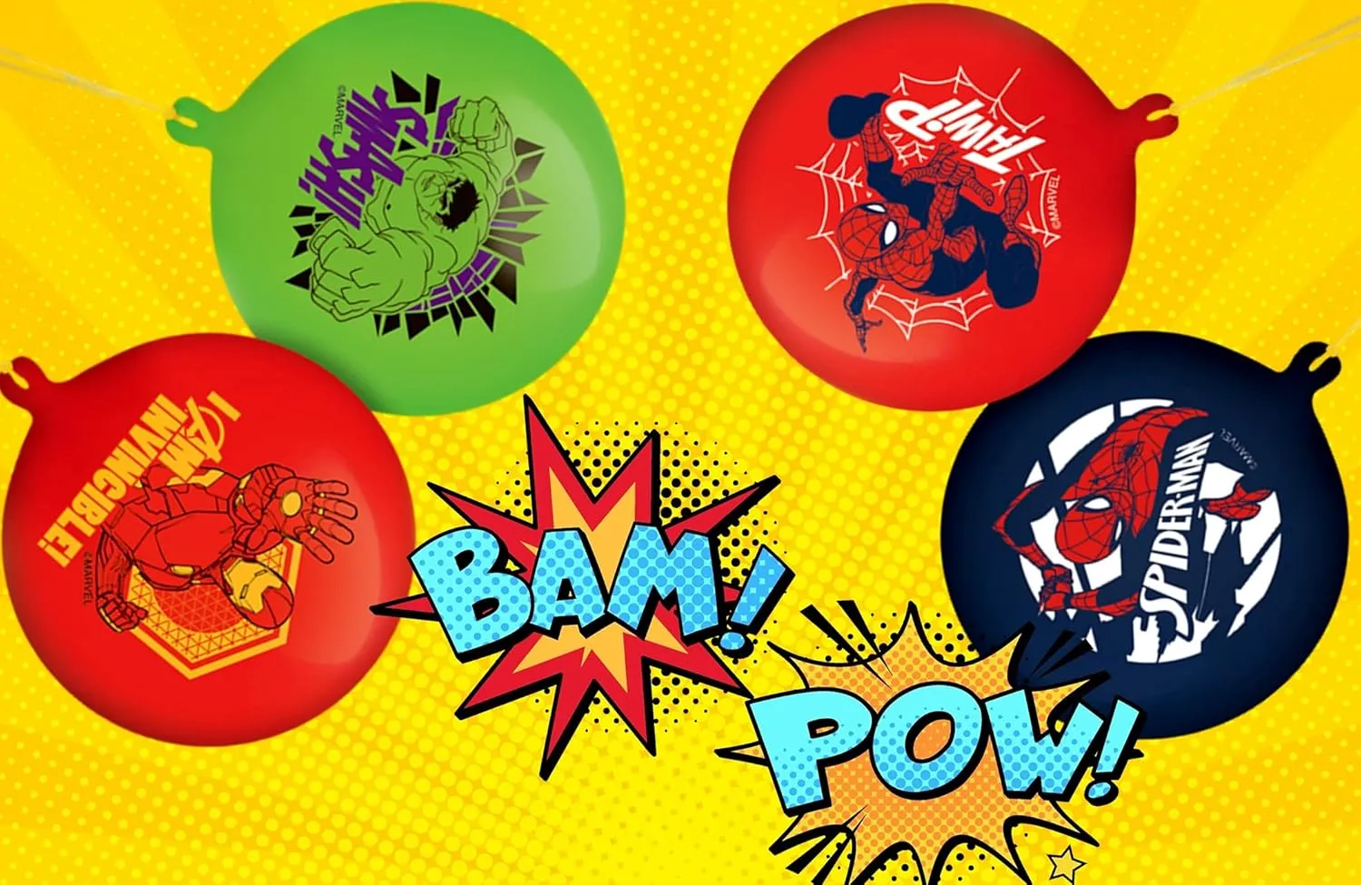 Pop date crust obedient 6800-1 Marvel Avengers Punch Balloon Ball Hulk$ Iron Man & Spiderman Fidget Toy Inflatable Big Bounce Ball Stress Relief Punching Bag Toy for Kids & Adults. Games 