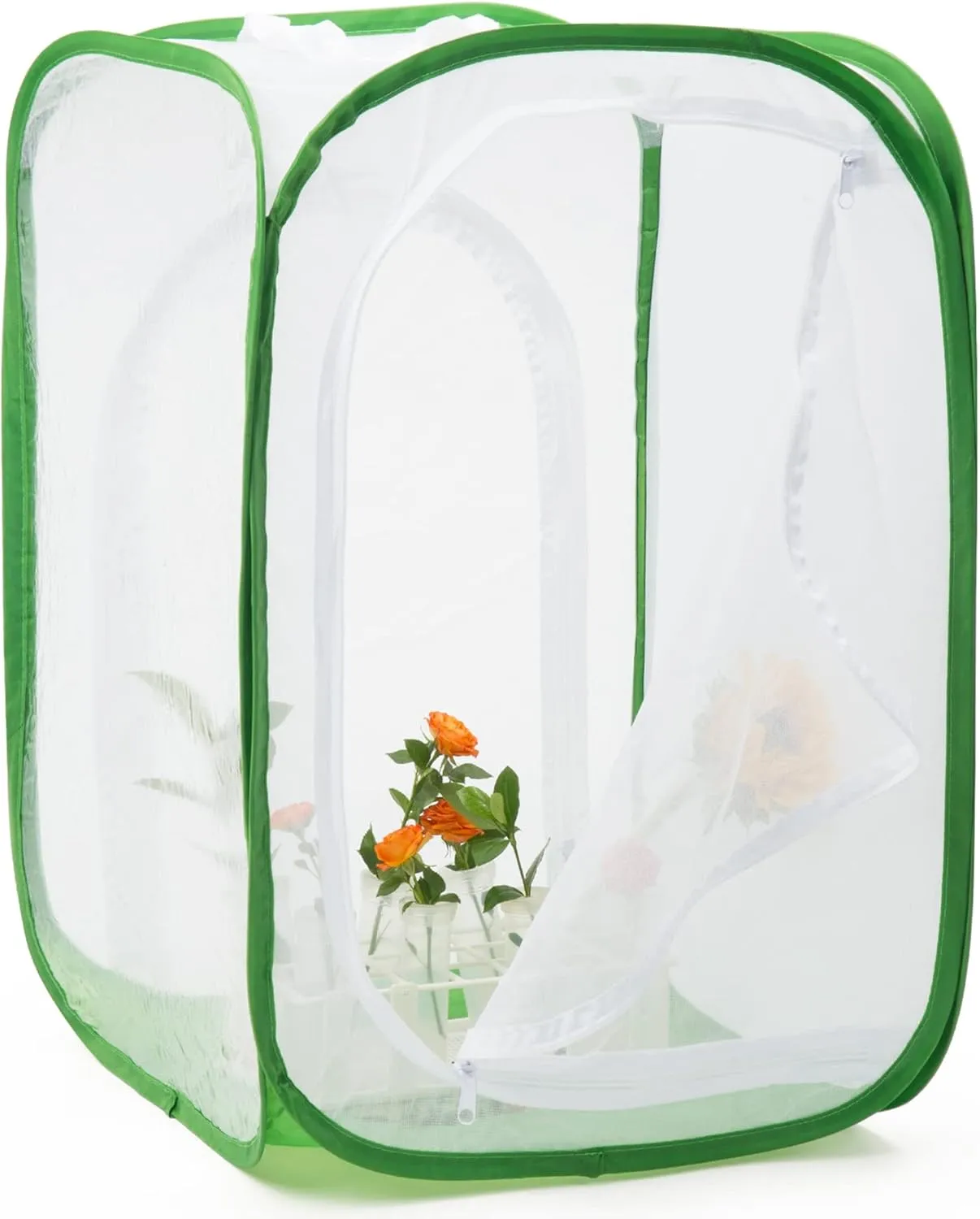 Pop-up (24 x 24 x 36 inches) Two Doors Large moody Mexico amble Monarch Butterfly Habitat, Insect Mesh Cage, Caterpillar Enclosure Terrarium 