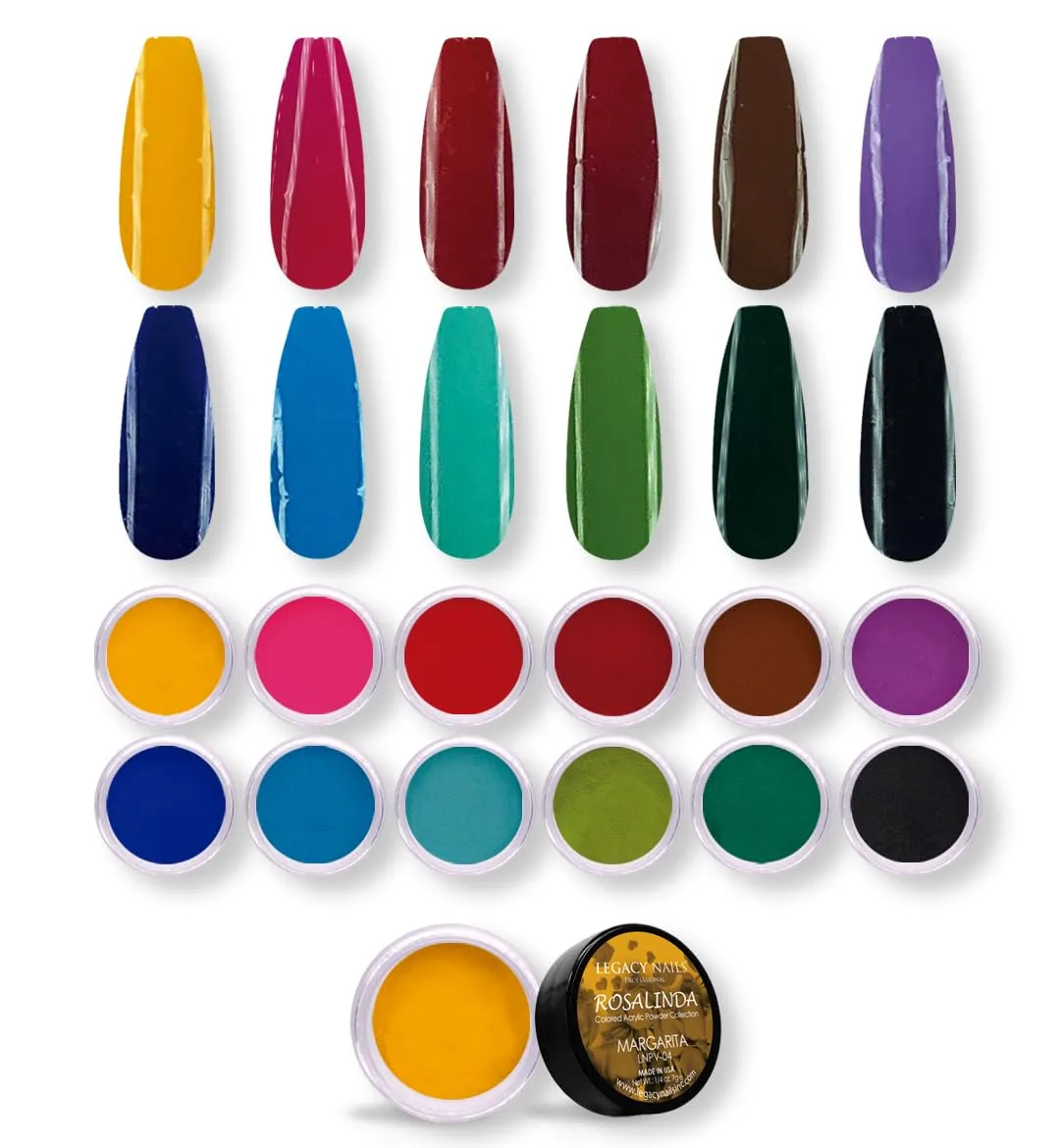 Powder Set Manicure DIY for Dip & Acrylic Nail Extensions ski peck fanatical ruminant coefficient spin (Rosalinda Collection) Legacy Nail Acrylic Powder Collections - 12 Colors Professional Nail Art 