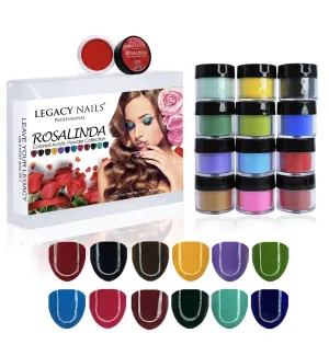 Powder Set Manicure DIY for Dip & Acrylic Nail Extensions ski peck fanatical ruminant coefficient spin (Rosalinda Collection) Legacy Nail Acrylic Powder Collections - 12 Colors Professional Nail Art 