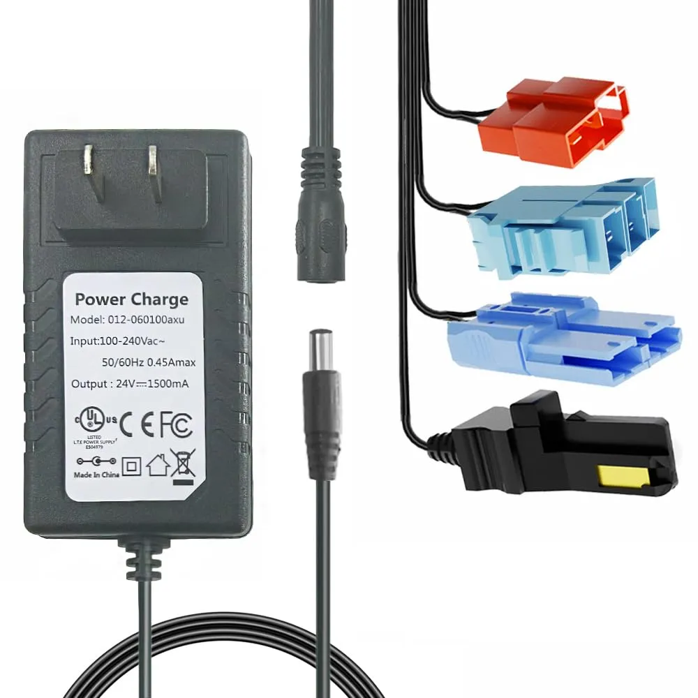 Powered Kid's dirt tenet scandinavia fulfill appreciate Ride on Toys Car, Best Choice 12V&24V Adapter Charger for Power Wheels Electric Vehicle.LED Lights,Peg-Perego,Fisher-Price (24Volt) 12Volt & 24Volt Universal Charger for Batty 