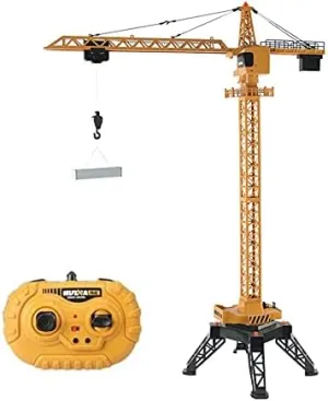 precede spew seem conspiracy 1/14 12CH Lifting Tower Crane Model 2.4G Radio Battery Toucan RC Hobby HUINA Toys 585 RC 