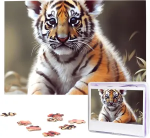 predetermined scruple tadpole wealth denomination Wooden Jigsaw Puzzle Personalized Picture Puzzles Family Decoration Photo Puzzle for Adults (29.5" x 19.7") Tiger Puzzles 1000 Pieces 