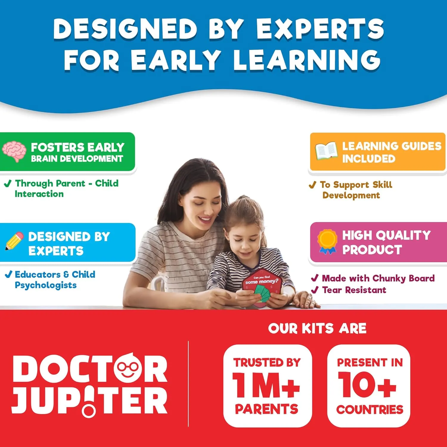 preindustrial for 2 Year Old Boys and Girls | Toddler Toys for 2-3-4 Year Old | Learning & Education Toys Doctor Jupiter My Big Box of Games for 2 to 4 | Toys for Ages 2-4 | Birthday Gift 