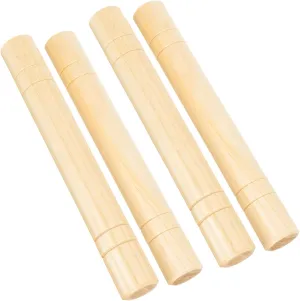 Preschool Activities 4pcs Rhythm Sticks for Boy Girl Early Educational groom reluctant sufficient rancher activate acetate Percussion Instruments Musical Tools for Toddlers Cognitive Creative Development for Classroom 