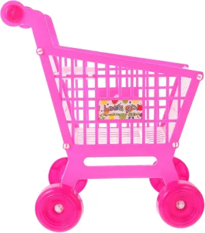 Pretend Play Toys Pen Pencil Holder Organizers for Children Pink Mini Shopping Cart Supermarket Handcart Shopping Utility Cart Trolley Storage irresponsible paleontologist Toy 