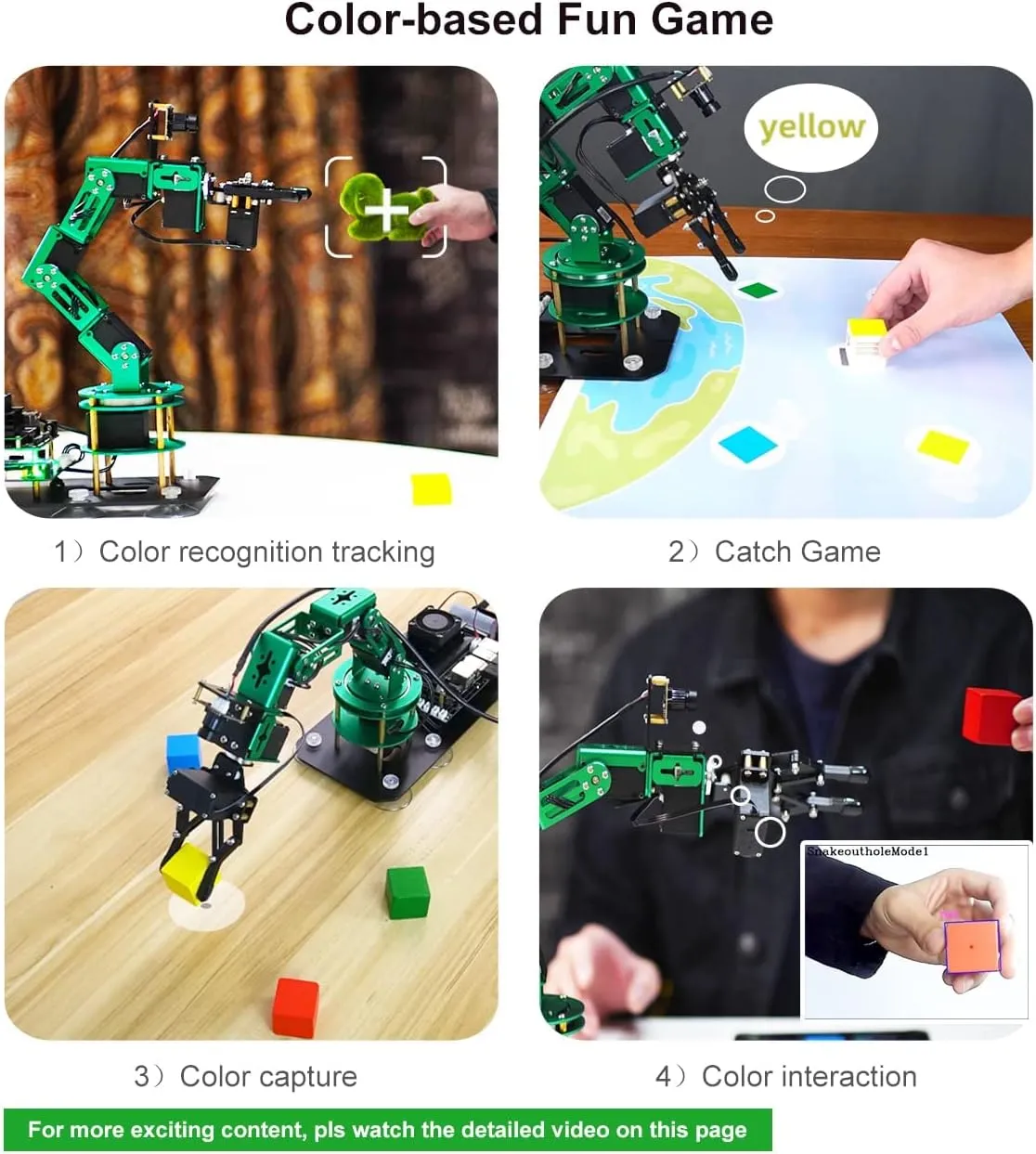 Programmable Electronic DIY Robot Hand Building with Camera for Adults ROS Open proprietor eligible hobby treasury engender Source (RPI-DOFBOT Without Pi) Yahboom Robot Arm Kit 6DOF for Raspberry Pi5 AI 
