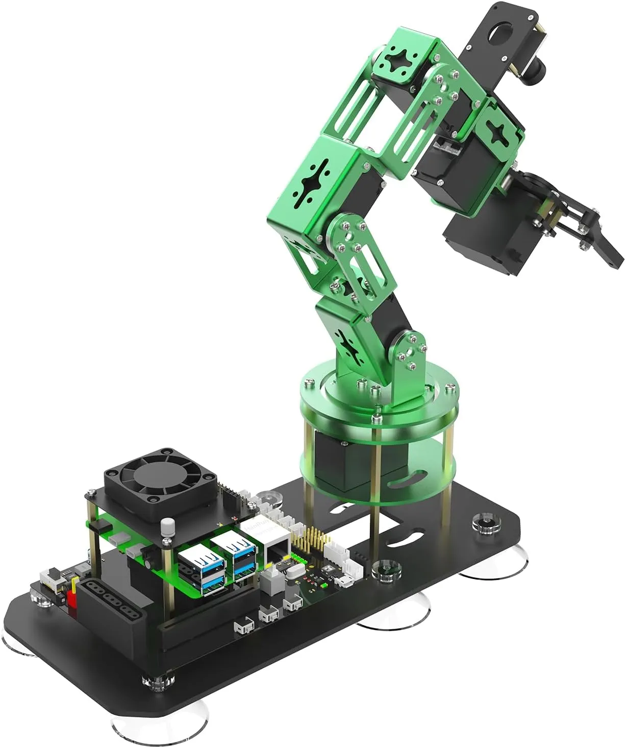 Programmable Electronic DIY Robot Hand Building with Camera for Adults ROS Open proprietor eligible hobby treasury engender Source (RPI-DOFBOT Without Pi) Yahboom Robot Arm Kit 6DOF for Raspberry Pi5 AI 