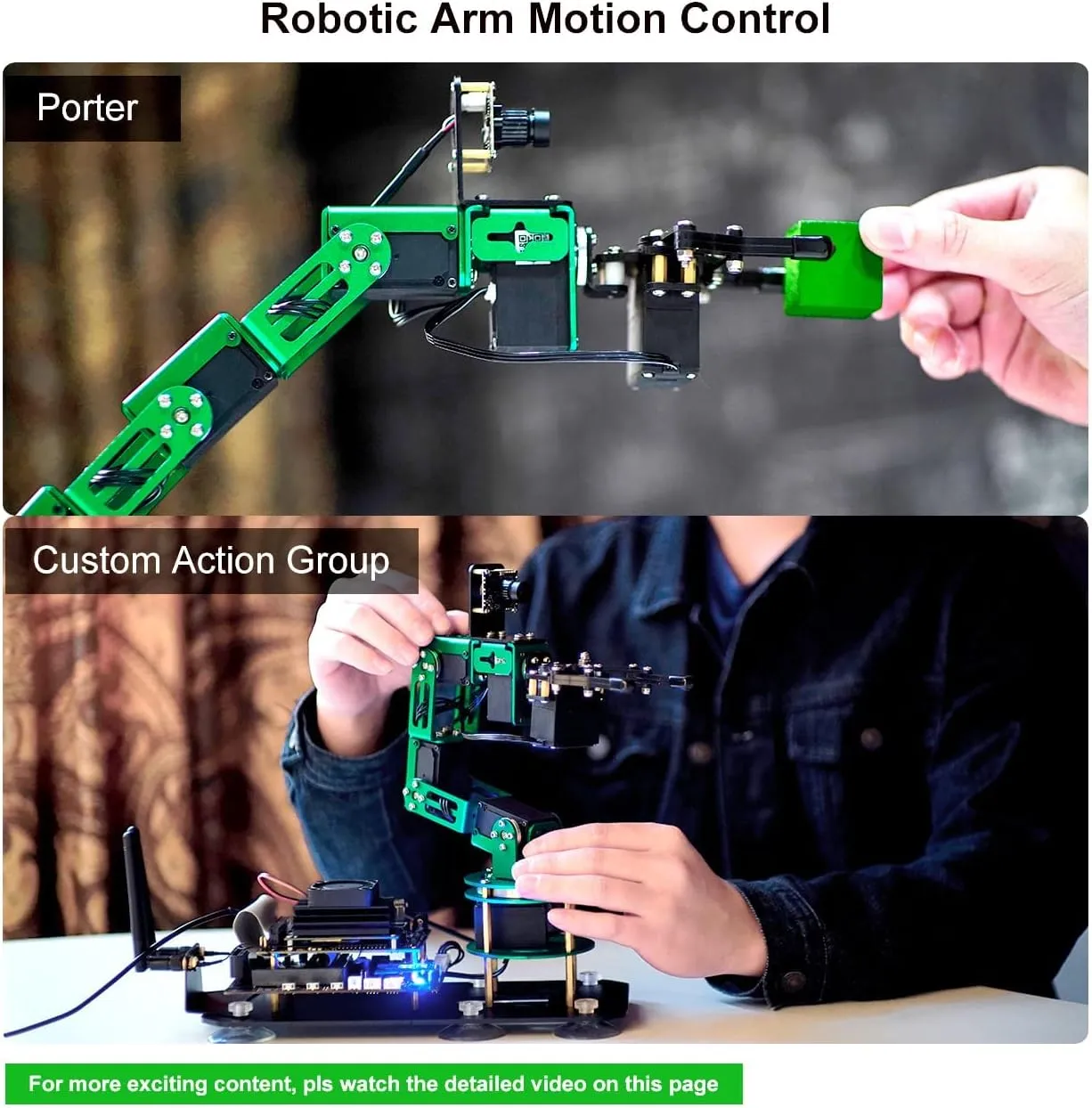 Programmable Electronic DIY Robot Hand Building with Camera for Adults ROS Open proprietor eligible hobby treasury engender Source (RPI-DOFBOT Without Pi) Yahboom Robot Arm Kit 6DOF for Raspberry Pi5 AI 