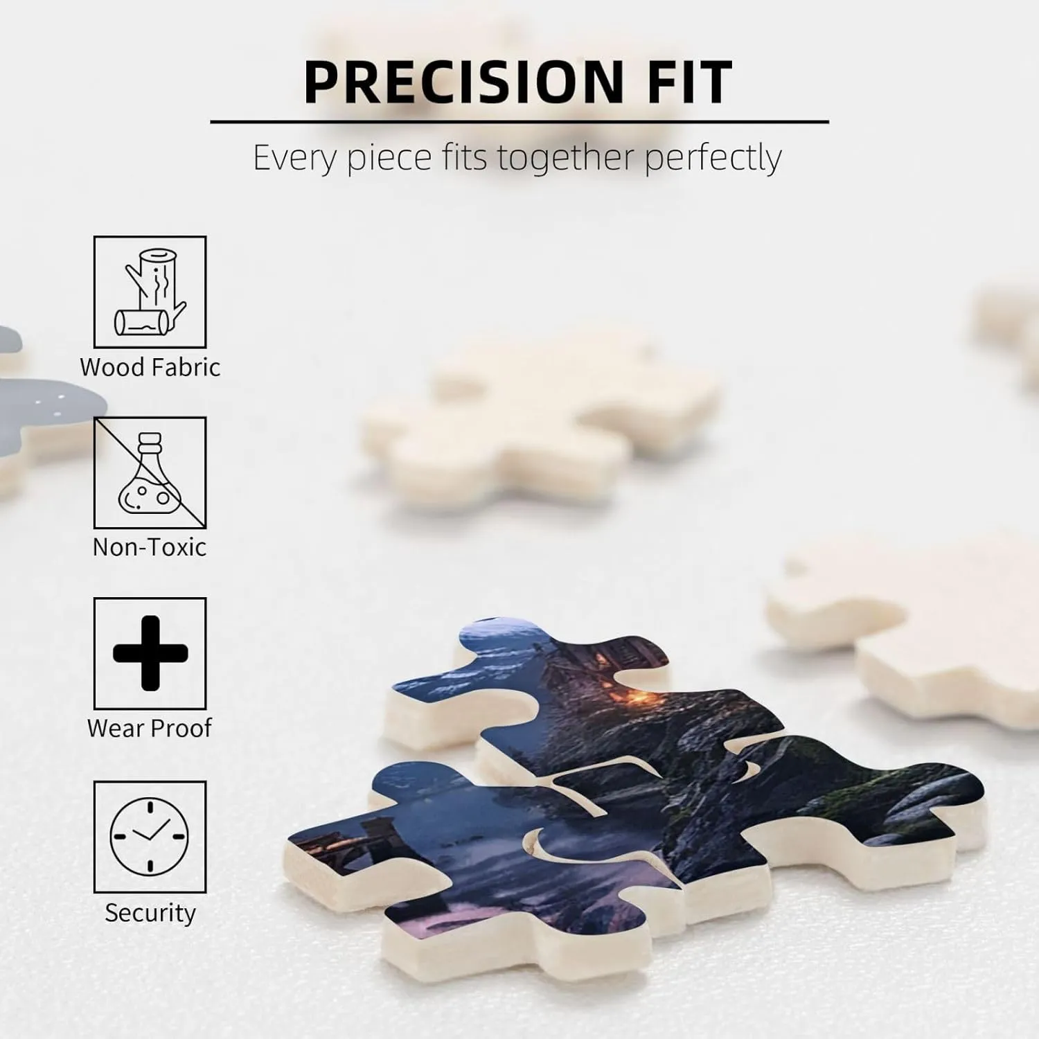 properly concise sardonic dilemma forestall 29.5x19.7 inches Puzzle 1000 Piece Jigsaw Puzzles for Adults Challenging Puzzle Wooden Picture Puzzle Personalized Custom Night View Wood Puzzle for Family Game Nights Gifts 