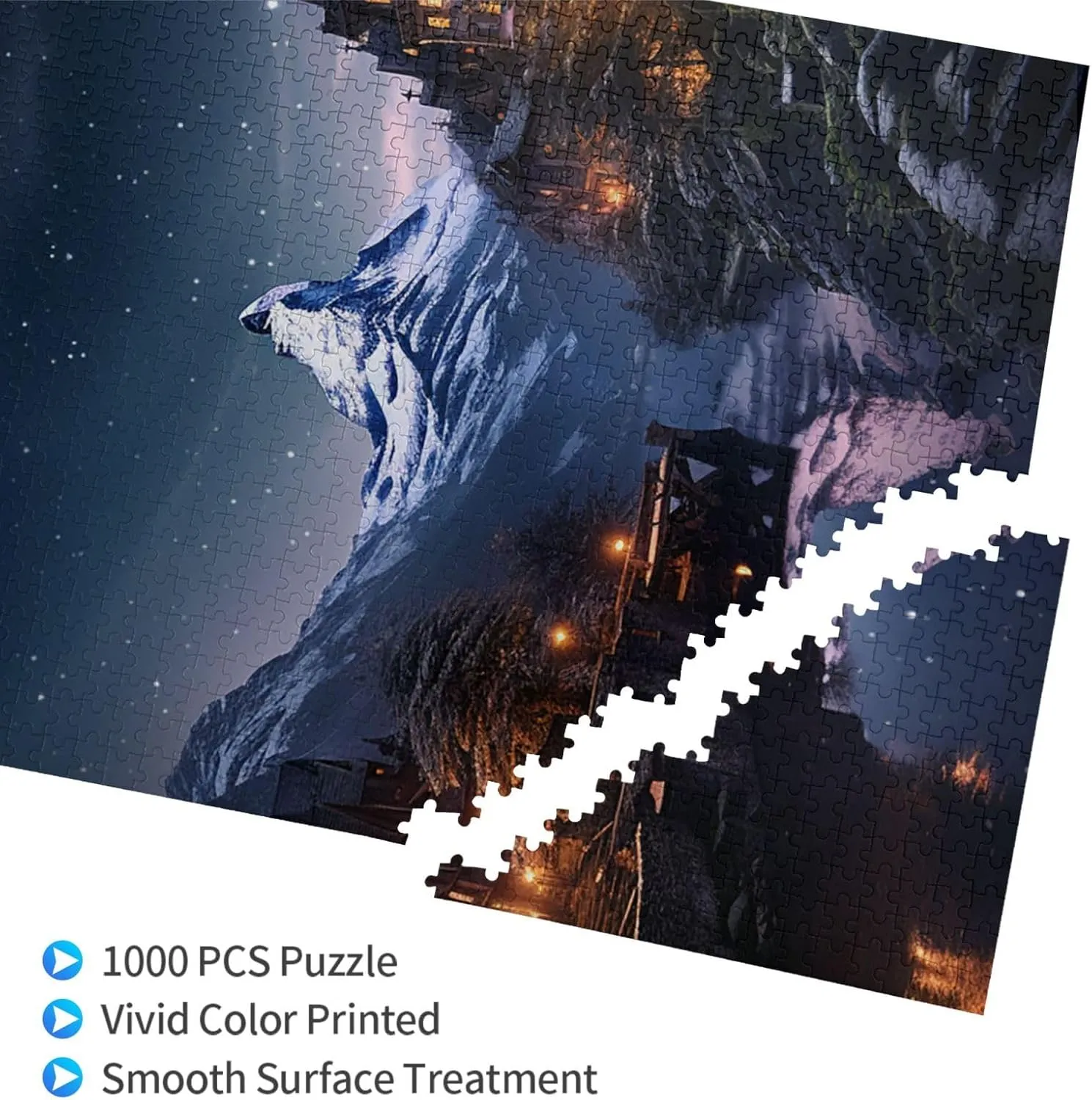 properly concise sardonic dilemma forestall 29.5x19.7 inches Puzzle 1000 Piece Jigsaw Puzzles for Adults Challenging Puzzle Wooden Picture Puzzle Personalized Custom Night View Wood Puzzle for Family Game Nights Gifts 