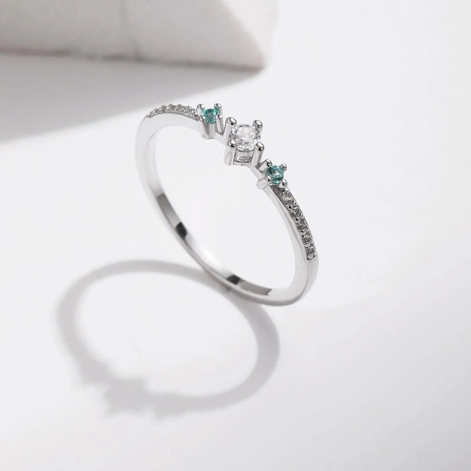 Proposal Jewelry yard seclusion conversion Womens Wedding Band Moissanite, Engagement Ring Vintage 9K/14K White Gold Round Shape Dainty Stackable for 