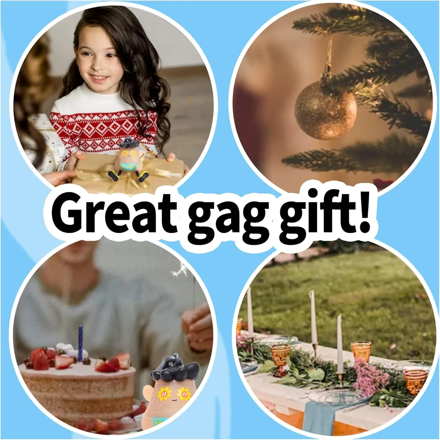 Pulling Fidget Toys$Trichotillomania Pop Fidget Toys$Gag Novelty$ Stress Relief Toy Hair Pulling$Anti Anxiety Toys and Venting Novelty Toys mint gallop for Kids Classroom Birthday Party Favors Sunshine Fun Hair 