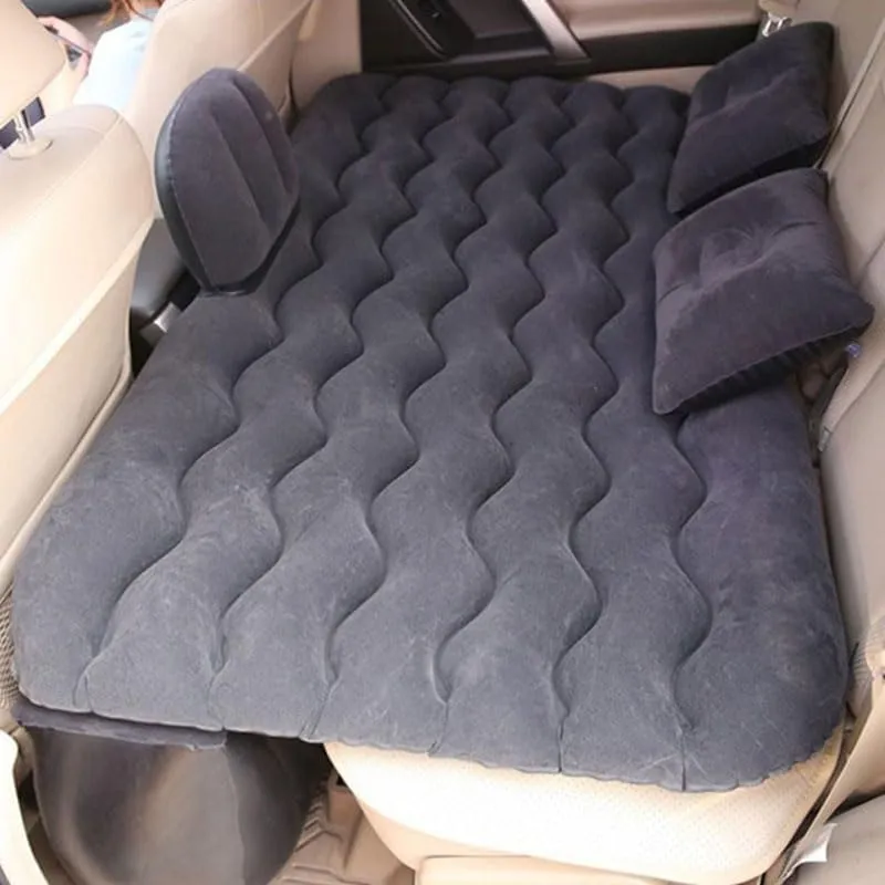 Pump & 2 Pillows, Folding Portable Camping Bed for Travel& Road Trips,Black Car Air Mattress for Cadillac overhang XT5 2020?C2024, Inflatable Back Seat Sleeping Pad with 