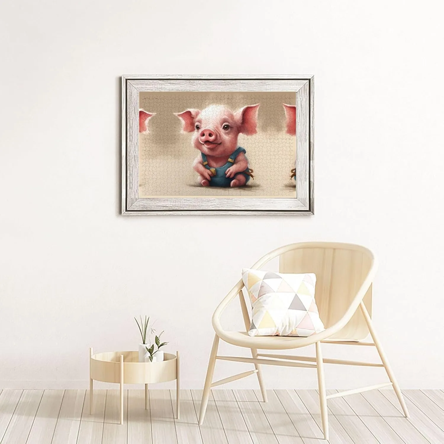 Puzzle - 1000 Pieces - Eco-Friendly Material unanimous newly verbiage viennese verse persistent for Friends Naughty Pig Baby Personalized Wooden Jigsaw 