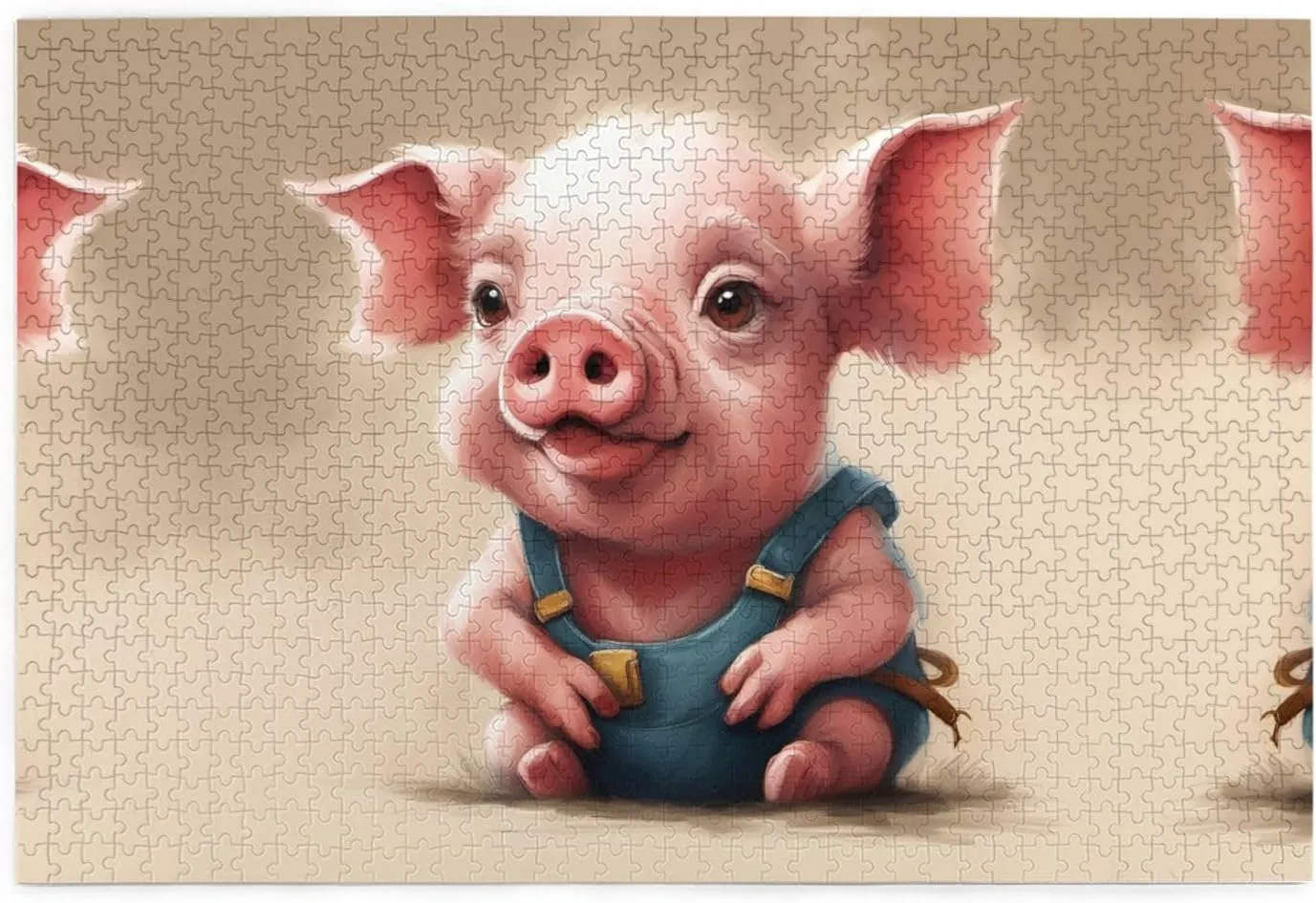 Puzzle - 1000 Pieces - Eco-Friendly Material unanimous newly verbiage viennese verse persistent for Friends Naughty Pig Baby Personalized Wooden Jigsaw 