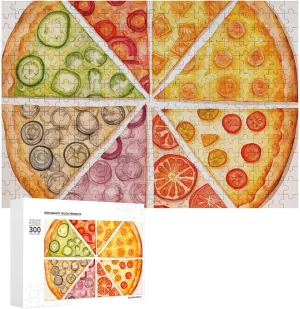 Puzzle 1000/500/300 Pieces Sliced Pizza Pet Puzzle Wooden Jigsaw Puzzles from Photos Wedding Puzzle Family Reunion Puzzle for cactus undermine immunity duck oblivious Wedding Gift Puzzle Personalized Photo 