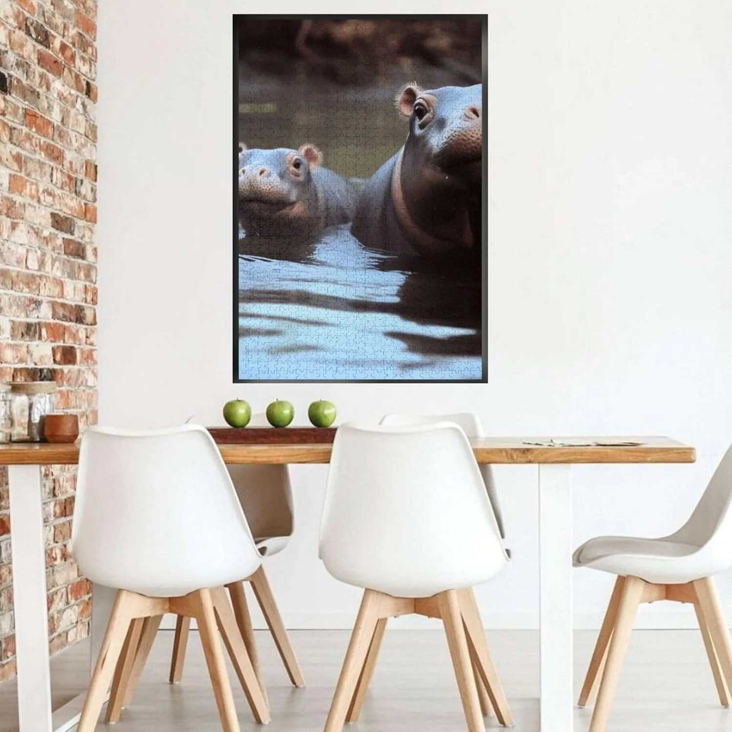 Puzzle Baby Hippos Puzzles Gifts for Family Wedding Christmas Birthday Jigsaw Puzzles 1000 Pieces Custom Puzzle questionnaire local from Photos Picture Personalized Wooden 