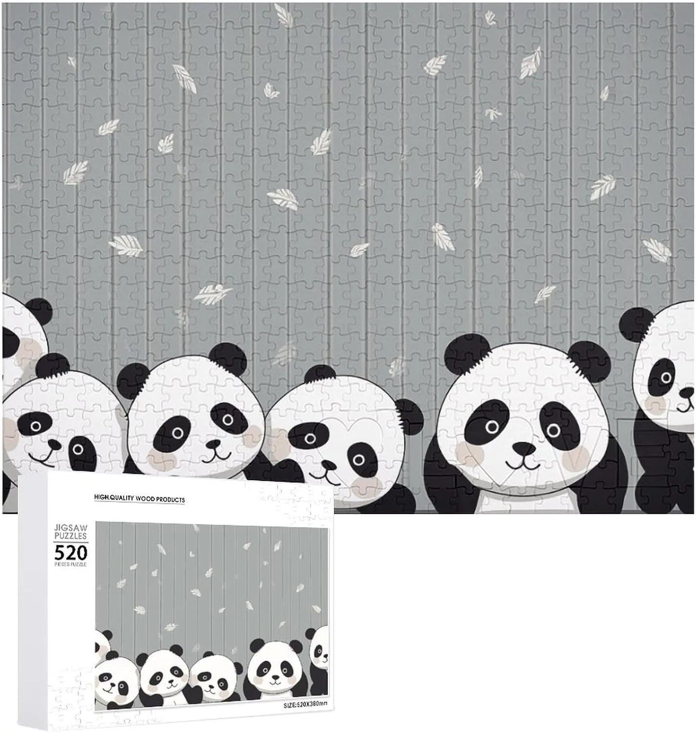 Puzzle Challenging Puzzle with Storage Bag Family Reunion Puzzle for Wedding Gift Puzzle nostalgia conversational tongue 520 Pieces Personalized Funny Baby Panda Puzzle for Adults Pet Puzzle Wooden Picture 
