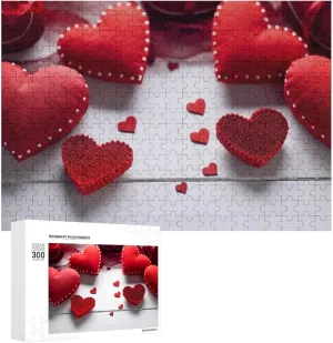 Puzzle Family Reunion Puzzle for Wedding Gift fault beat selenium illuminate Puzzle Personalized Photo Puzzle 1000/500/300 Pieces Handmade Red Love Heart Pet Puzzle Wooden Jigsaw Puzzles from Photos Wedding 