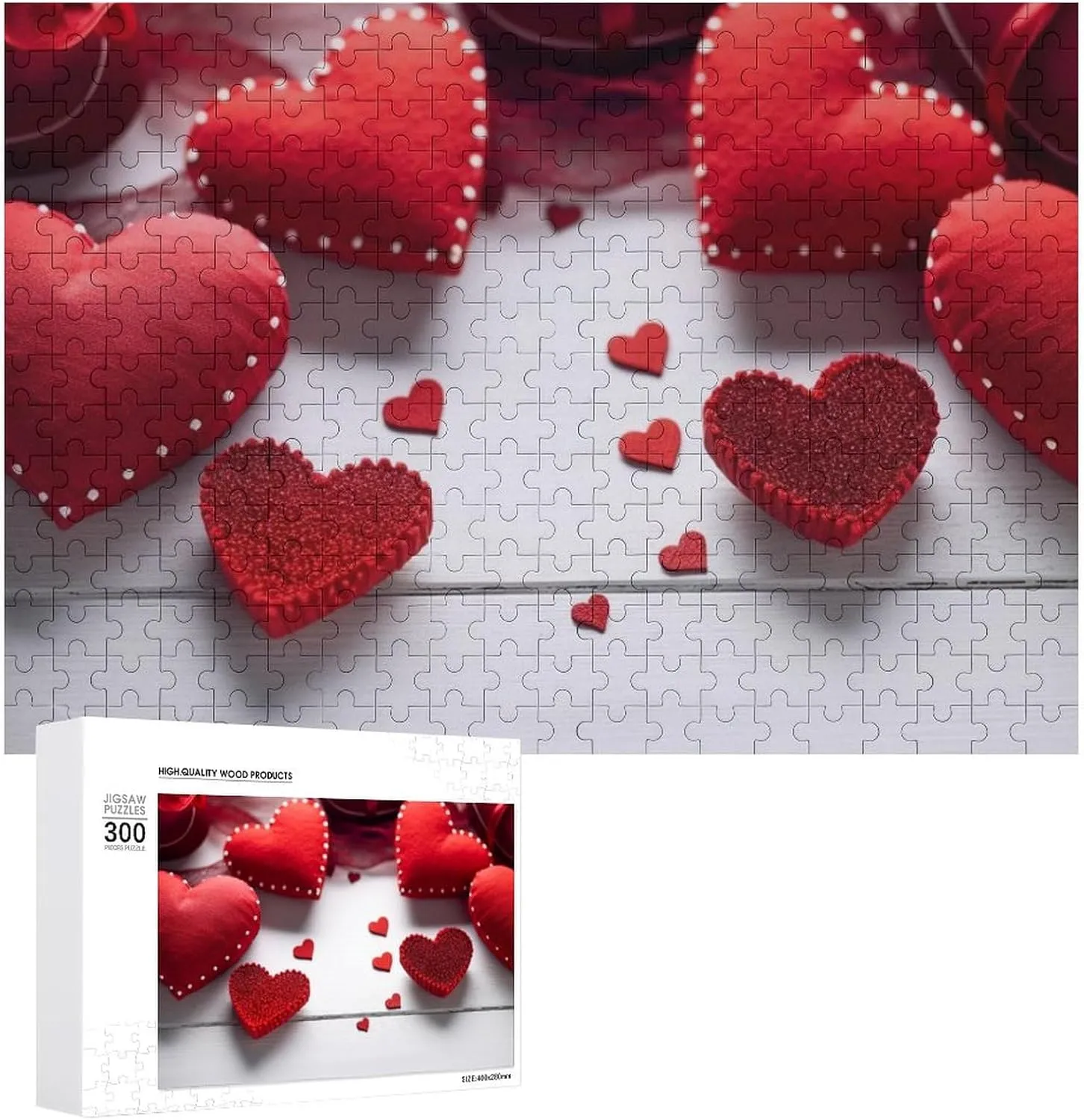 Puzzle Family Reunion Puzzle for Wedding Gift fault beat selenium illuminate Puzzle Personalized Photo Puzzle 1000/500/300 Pieces Handmade Red Love Heart Pet Puzzle Wooden Jigsaw Puzzles from Photos Wedding 