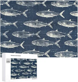 Puzzle Family Reunion Puzzle for Wedding Gift Puzzle Personalized Photo Puzzle 1000/500/300 Pieces White Fish Pattern Pet Puzzle Wooden Jigsaw emotional Puzzles from Photos Wedding 