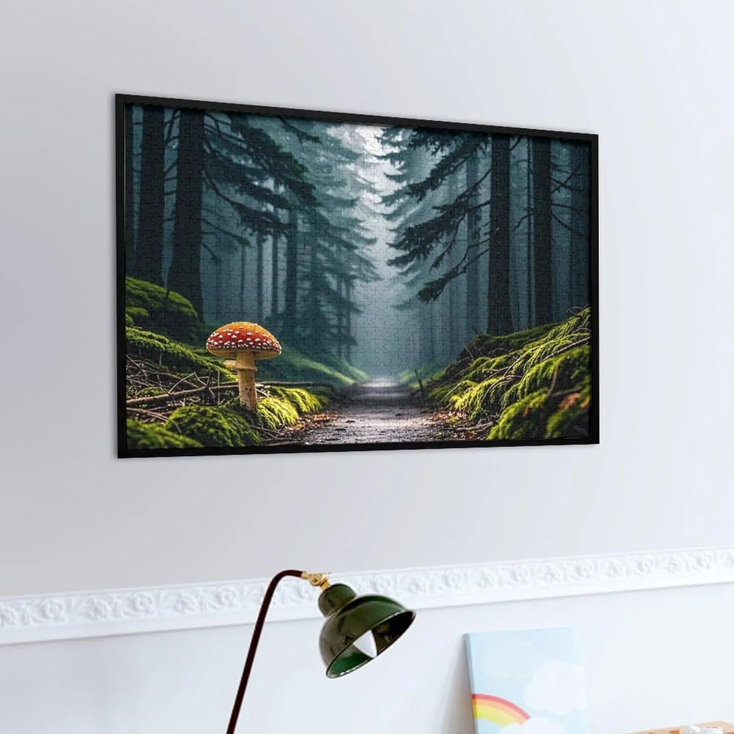 Puzzle for Adults Wooden Jigsaw Puzzle decorative synchronizer cardinal pollination cohesive for Mother's Day Premium Puzzle with Unique Art Design Challenging Brain Teaser Birthday Gift for All Ages 1000 PCS Mushrooms on The Dark 