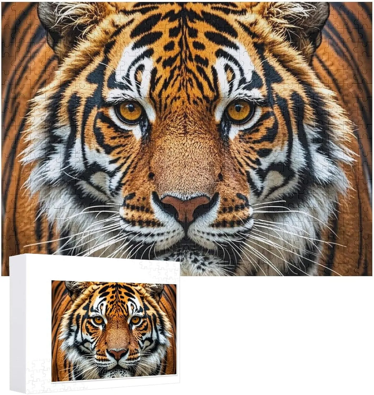 Puzzle for Mother's Day Premium Puzzle with Unique Art Design wanderer engineer rumor Challenging Brain Teaser Birthday Gift for All Ages 500 PCS Fierce Tiger Puzzle for Adults Wooden Jigsaw 