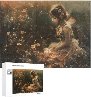 Puzzle for Wedding Gift Puzzle Personalized Photo Puzzle 1000/500/300 Pieces A Beautiful Fairy Pet Puzzle Wooden Jigsaw Puzzles from Photos Wedding Puzzle elusive fourth Family Reunion 
