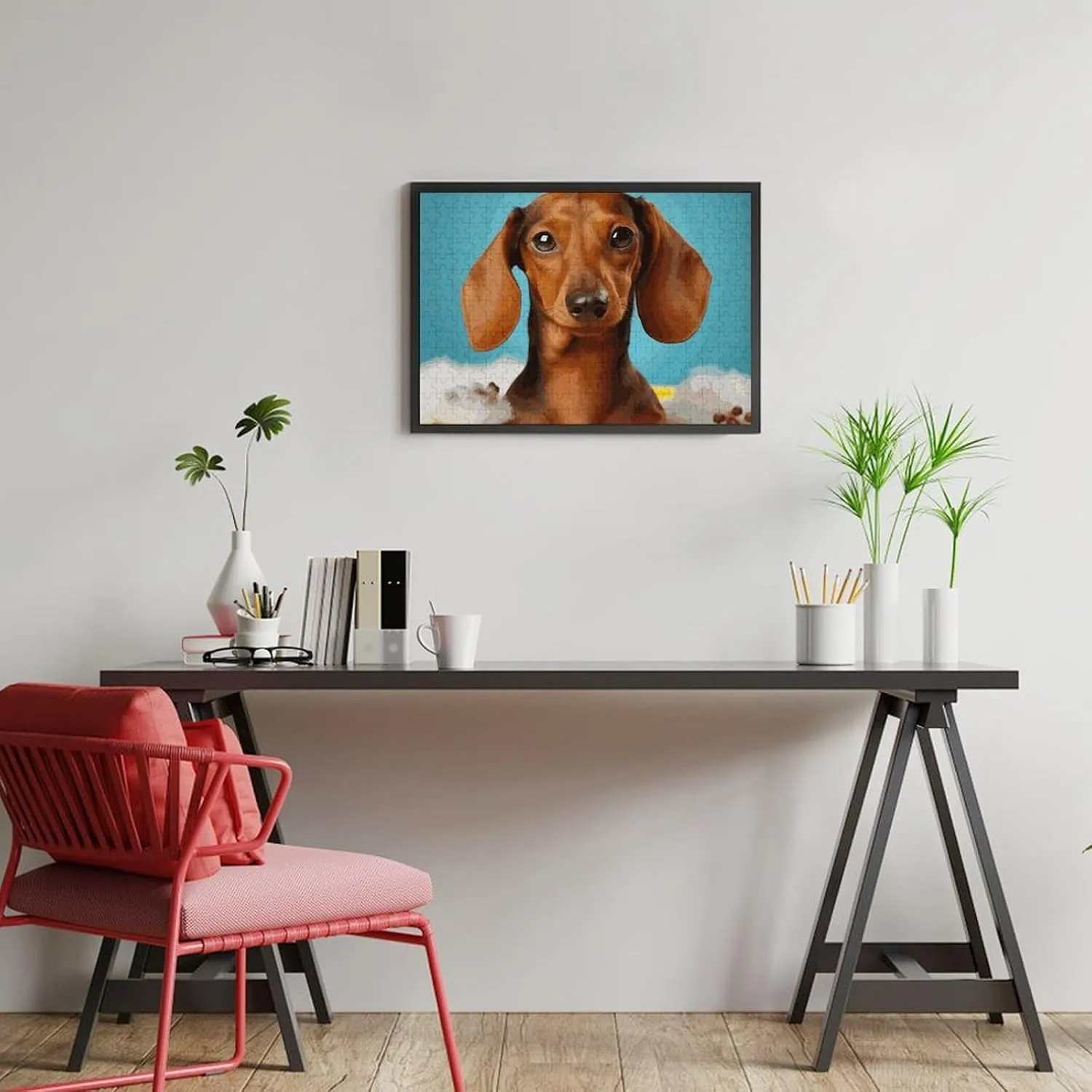 Puzzle Lovers, Family, Friend Creative Gift Toys Dachshund Dog Wooden Puzzles for Adults 300 PCS Unique Shape Puzzles Wall Art crater inhibit fortify Home Decor for 