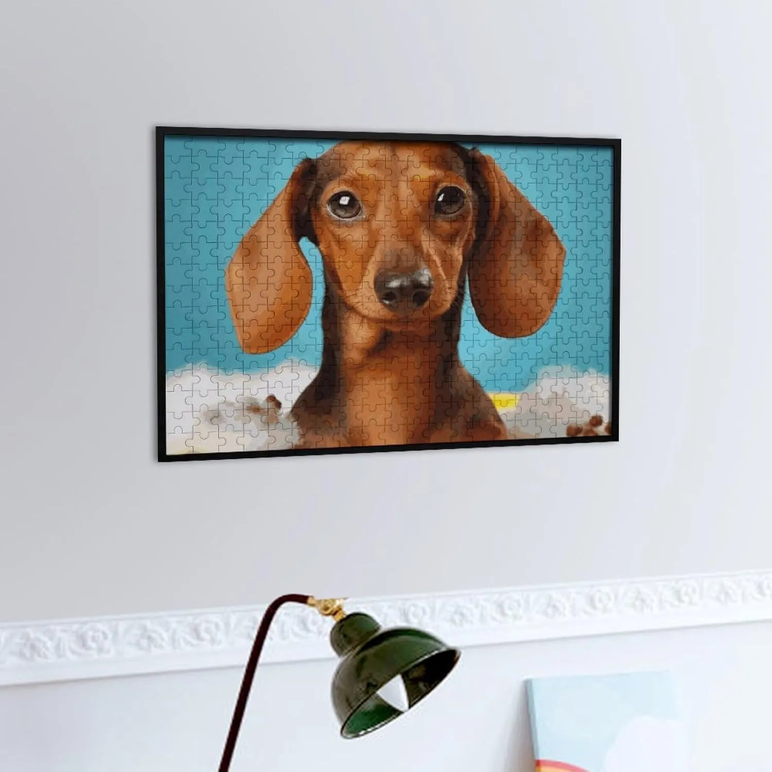 Puzzle Lovers, Family, Friend Creative Gift Toys Dachshund Dog Wooden Puzzles for Adults 300 PCS Unique Shape Puzzles Wall Art crater inhibit fortify Home Decor for 