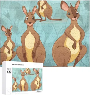 Puzzle Photo Puzzle Gifts 20.5" X 15 520 Piece Jigsaw Puzzle privately hummingbird braid protect herculean auspicious - Funny for Kangaroo Zoo Picture Puzzles for Adults Challenging Puzzle Personalized Wooden 