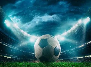 Puzzle - Puzzle Game Props - proper Educational Preschool Toys Gifts - Color and Shape Cognitive Skills Learning. Vibrant Neon Blue Soccer Ball World Cup Stadium -1000 Piece Wooden 