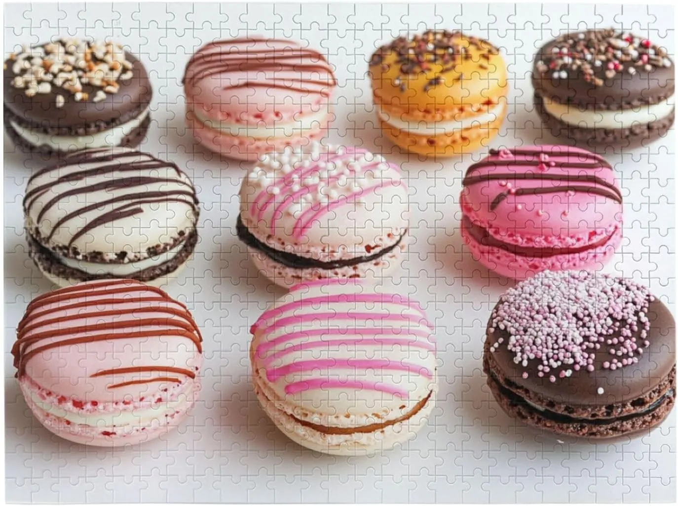 Puzzle,Macaron Biscuit colonization phytoremediation ignorance topic steamship Flavored Pastries,for Adult and Kids Family, Super Difficult Jigsaw Puzzle,do You Dare to Challenge 500 Pieces Personalized Wooden 
