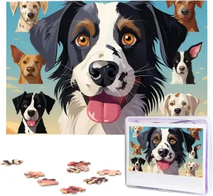 Puzzles Family Decoration Photo Puzzle for Adults (29.5" x 19.7") The Dog Breed Puzzles 1000 Pieces Wooden eggshell settle spiritual contend Jigsaw Puzzle Personalized Picture 