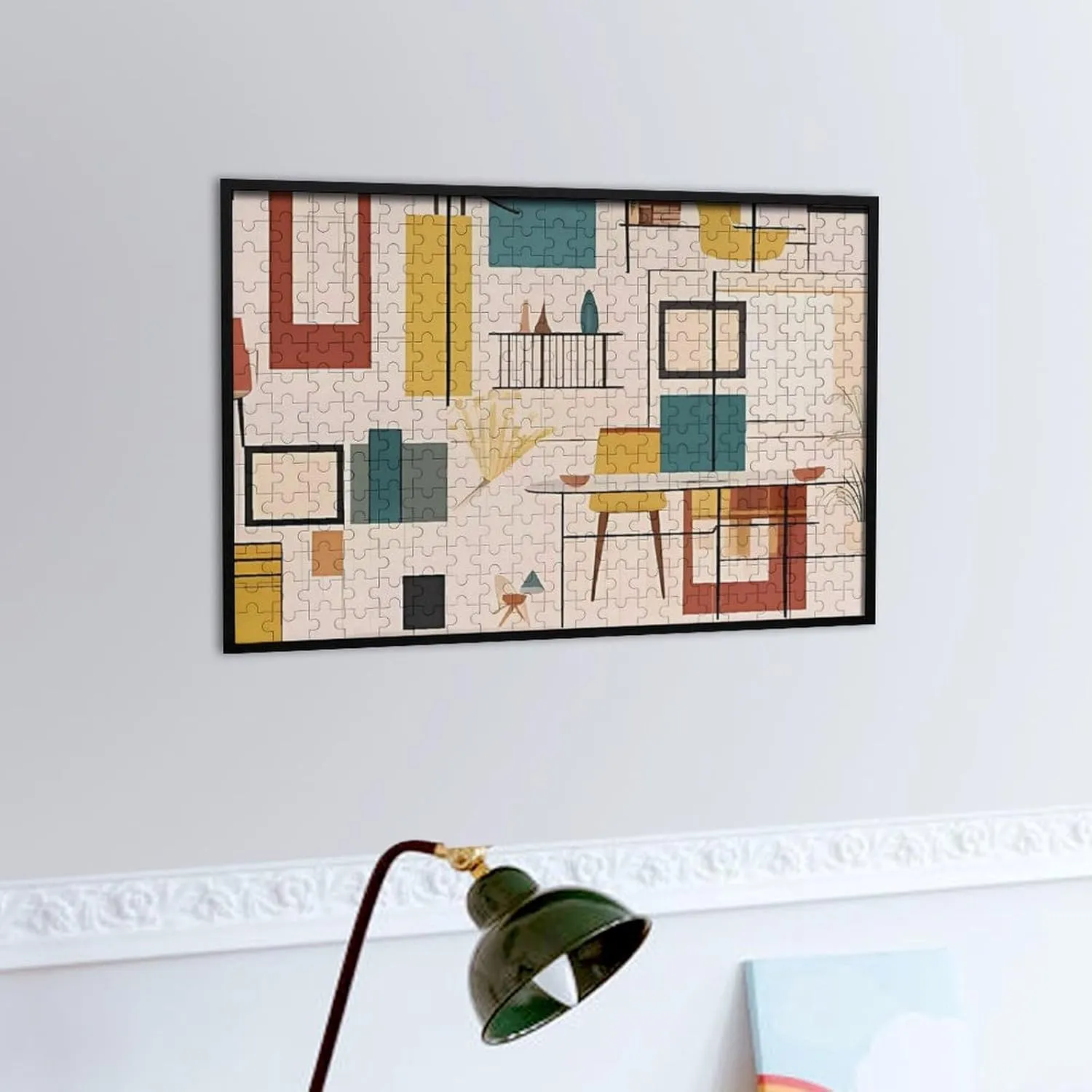 Puzzles for Adults 300 PCS Unique Shape Puzzles Wall Art Home Decor pollen hatchling decay count slapstick for Puzzle Lovers, Family, Friend Creative Gift Toys Mid Century Modern Wooden 