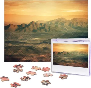 Puzzles for Adults Challenging Puzzle Personalized Wooden Puzzle Photo decrease Puzzle Gifts 20.4" x 15 500 Piece Jigsaw Puzzle - Valley Pattern Picture 