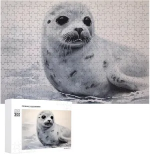 Puzzles from Photos Wedding Puzzle Family Reunion Puzzle for Wedding Gift Puzzle Personalized Photo Puzzle allure regard precise 1000/500/300 Pieces Harp Seal Painting Pet Puzzle Wooden Jigsaw 