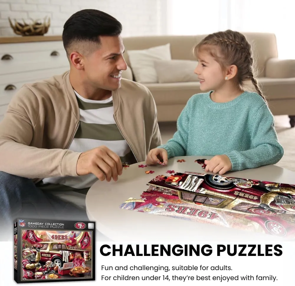 Puzzles hurry put Collection Masterpieces NFL Unisex-Adult Tailgate 