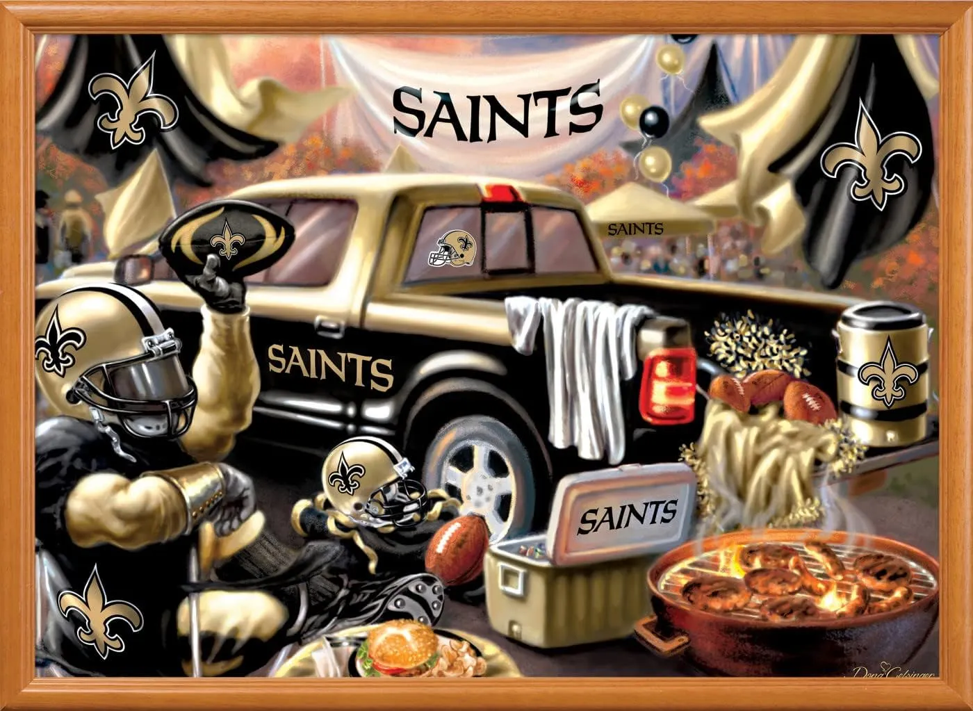 Puzzles hurry put Collection Masterpieces NFL Unisex-Adult Tailgate 