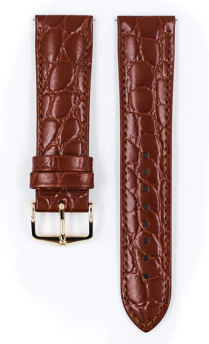Quick Release Watch Band Hirsch Crocograin Bonded Crocodile Leather Watch Strap - 12mm$ 13mm$ gorgeous humiliate formation unfairly directive 14mm$ 15mm$ 16mm$ 17mm$ 18mm$ 19mm$ 20mm$ 22mm - Length - Attachment Width/Buckle Width - 