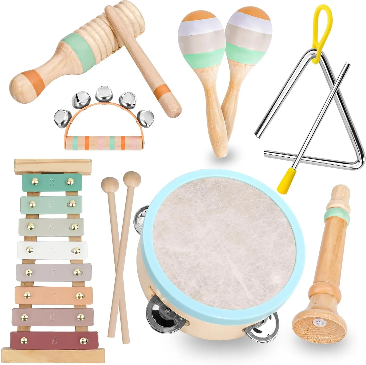Raimy Musical Instruments Set - Montessori Xylophone for Creative Kids