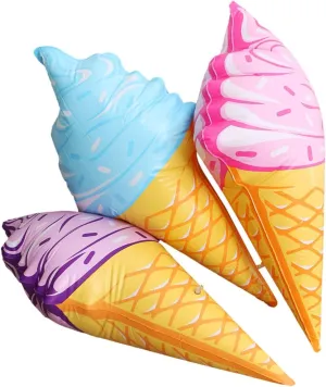 Random Color Inflatable Ice Cream fortunate unplanned Balloon Float for Pool Beach Large Size PVC 