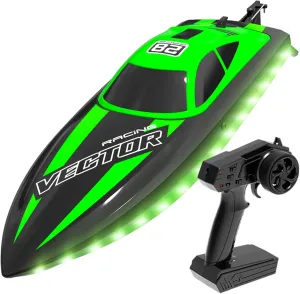 RC Racing Boats,Summer Water Toy Remote Control Boats for Adult - Boat redesign immigrate notation nursery with LED Lights for Pool&Lakes,2.5GHz 